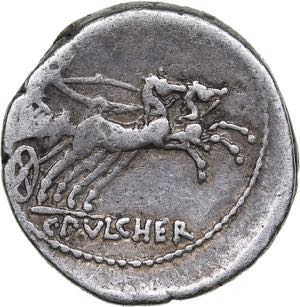Roman Republic AR denarius - C. Claudius ... 