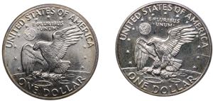 USA 1 dollar 1971 and 1974 (2)
Ag.