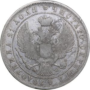 Russia Rouble 1844 MW - Nicholas I ... 