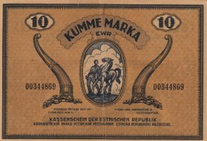 Estonia 10 marka 1919 VF