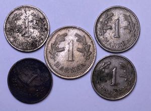 Finland lot of coins  ... 