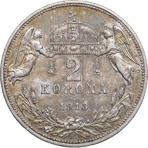 Hungary 2 korona 1913
9.94 g. XF-/XF+