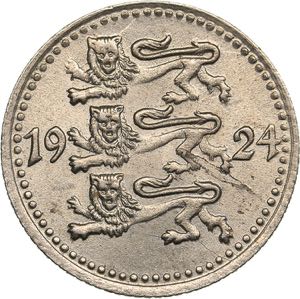 Estonia 1 mark 1924
2.53 g. UNC/UNC Mint ... 