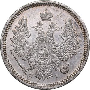 Russia 20 kopeks 1855 СПБ-HI - Nicholas I ... 