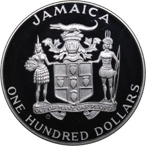 Jamaica 100 dollars 1992 Olympics
136.67 g. ... 