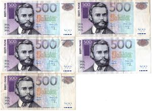 Estonia 500 krooni 2000 ... 