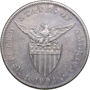 Philippines 1 peso 1904
26.91 g. XF/AU Silver