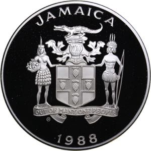 Additional lot: Jamaica 100 dollars 1988 ... 