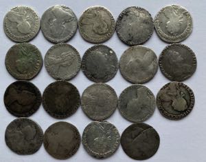 Russia small collection of Grivennik coins - ... 