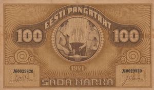 Estonia 100 marka 1921 F