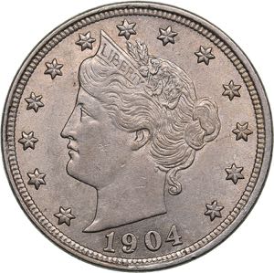 USA 5 cents 1904
5.07 g. ... 