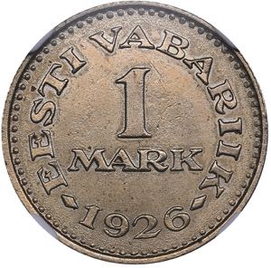 Estonia 1 mark 1926 NGC ... 