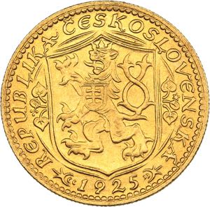 Czechoslovakia 1 ducat 1925
3.49 g. AU/UNC ... 