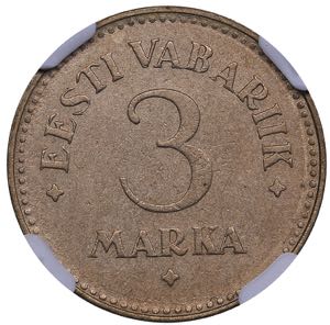 Estonia 3 marka 1925 NGC ... 