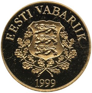 Estonia 15,65 krooni 1999 - 80th Anniversary ... 