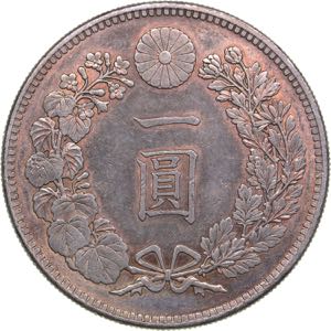 Japan Yen 1894
26.96 g. XF/AU Mint luster.