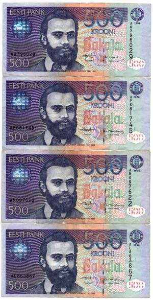 Estonia 500 krooni 1996 ... 