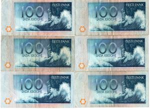 Estonia 100 krooni 1994 (10)
Various series ... 