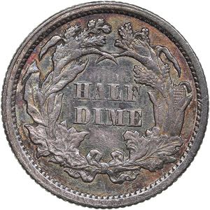 USA half dime 1873
1.22 g. VF/VF Mint luster.