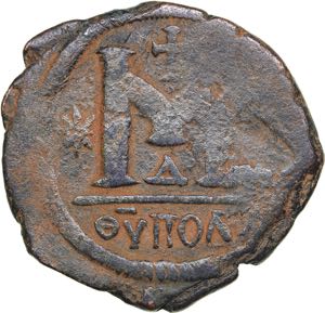 Byzantine Æ Follis - Justinian I (527-565 ... 