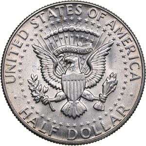 USA 1/2 dollar 1968
11.38 g. UNC