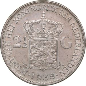 Netherland 2 1/2 gulden 1938
24.97 g. XF/AU ... 