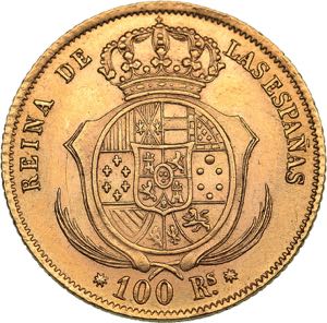 Spain - Barcelona 100 reales 1859
8.37 g. ... 