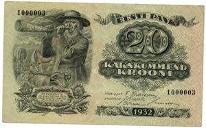 Estonia 20 krooni 1932 - ... 