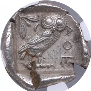 Attica, Athens AR Tetradrachm circa 455-440 ... 