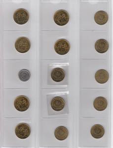 Lot of coins: Estonia (15) UNC.