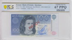 Estonia 100 Krooni 1991 ... 