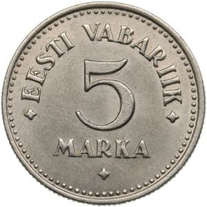 Estonia 5 Marka 1924 ... 