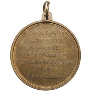 France medal 1853 - Wedding with Eugenie de ... 