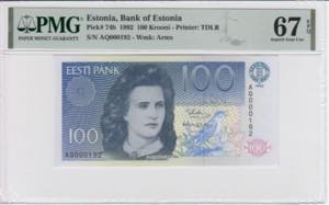 Estonia 100 Krooni 1992 ... 