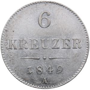 Austria 6 Kreuzer 1849 A - Franz Joseph I ... 