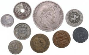 Lot of coins: France, Germany, Sweden etc ... 