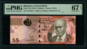 Bahamas 5 Dollars 2013 - ... 