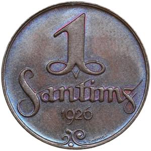 Latvia 1 Santims 1926 ... 
