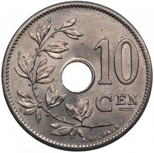 Belgium 10 Centimes 1905 - Leopold II ... 