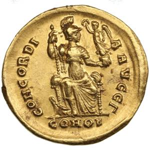 Roman Empire, Constantinople AV Solidus - ... 