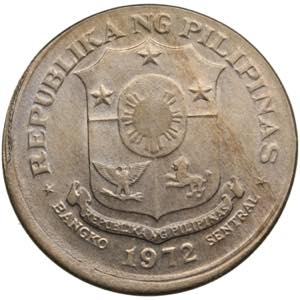 Philippines 1 Piso 1972 - Mint error 14.57g. ... 