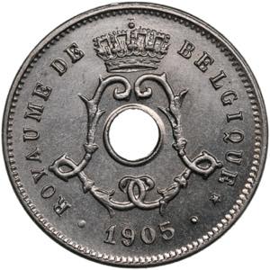 Belgium 5 Centimes 1905 ... 