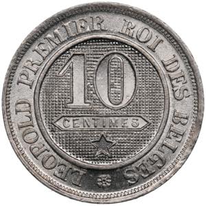 Belgium 10 Centimes 1861 - Leopold I ... 