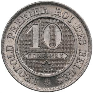 Belgium 10 Centimes 1861 - Leopold I ... 