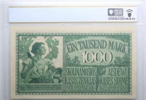 Germany, Lithuania 1000 Mark 1918 Kowno - ... 