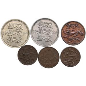Group of coins: Estonia, Latvia (6) Various ... 