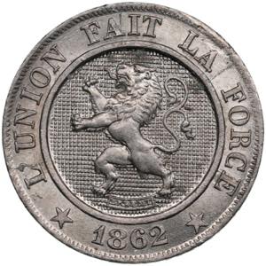 Belgium 10 Centimes 1862 ... 