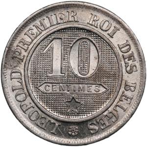 Belgium 10 Centimes 1863 - Leopold I ... 