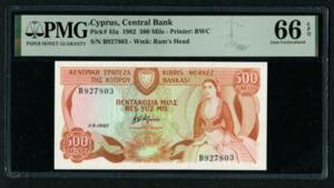 Cyprus 500 Mils 1982 - ... 