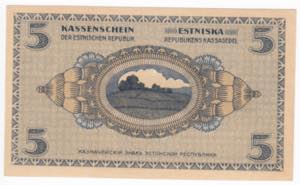 Estonia 5 Marka 1919 UNC.